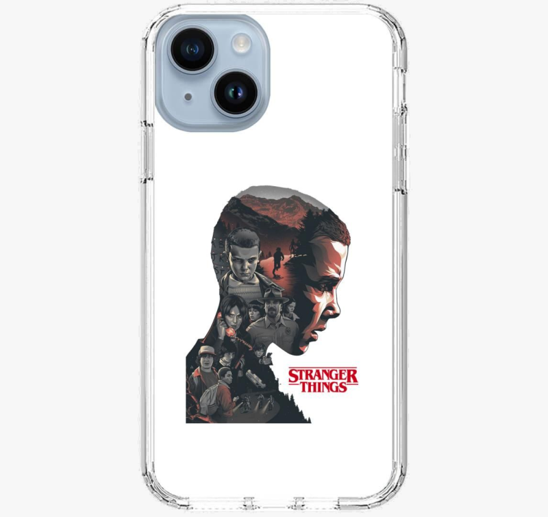 Stranger Things karakterek art telefontok