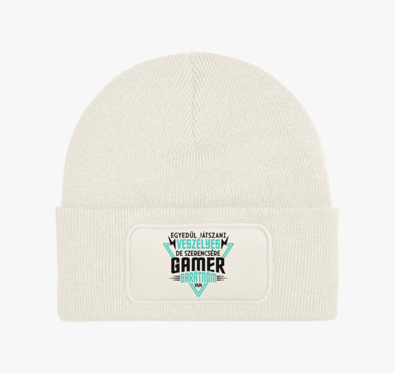 Egyedül játszani veszélyes férfi téli sapka