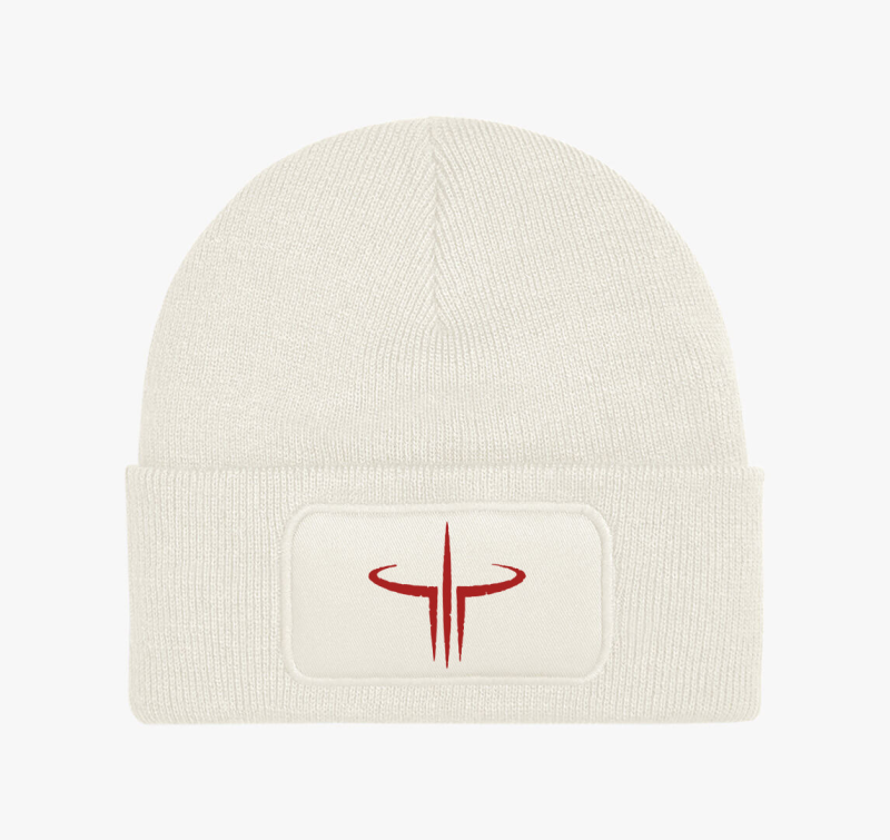 Quake 3 logo téli sapka