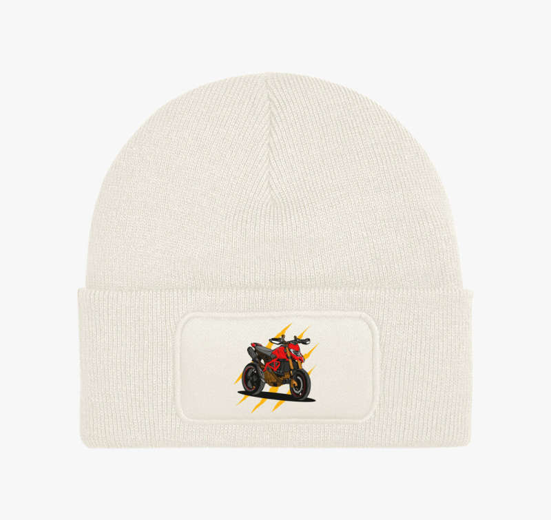 Vörös fekete motor téli sapka