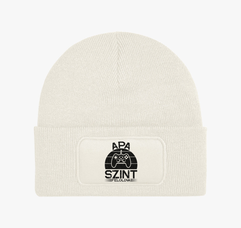 Gamer apa szint feloldva apáknak téli sapka