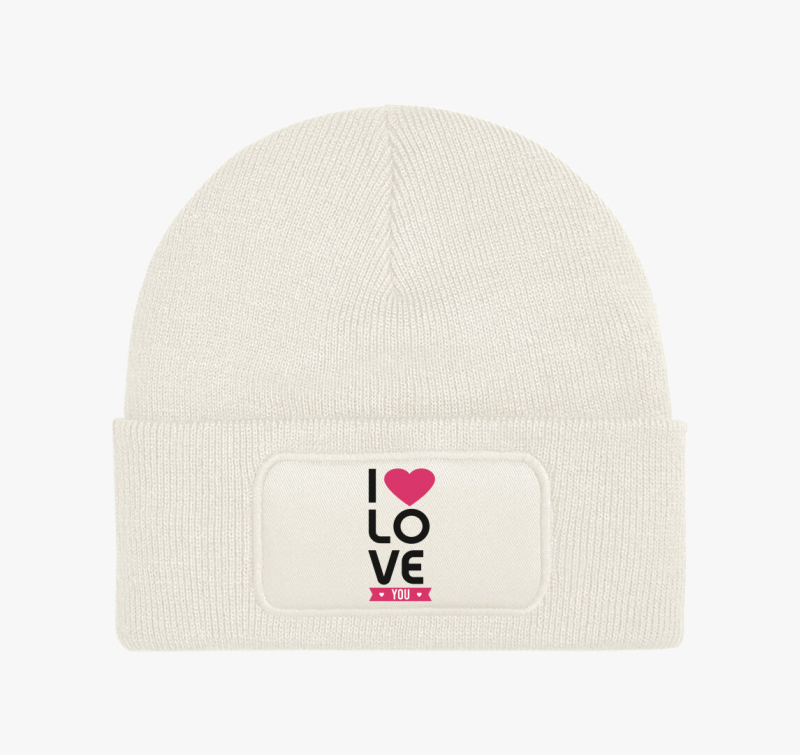 ILoveYou felirat téli sapka