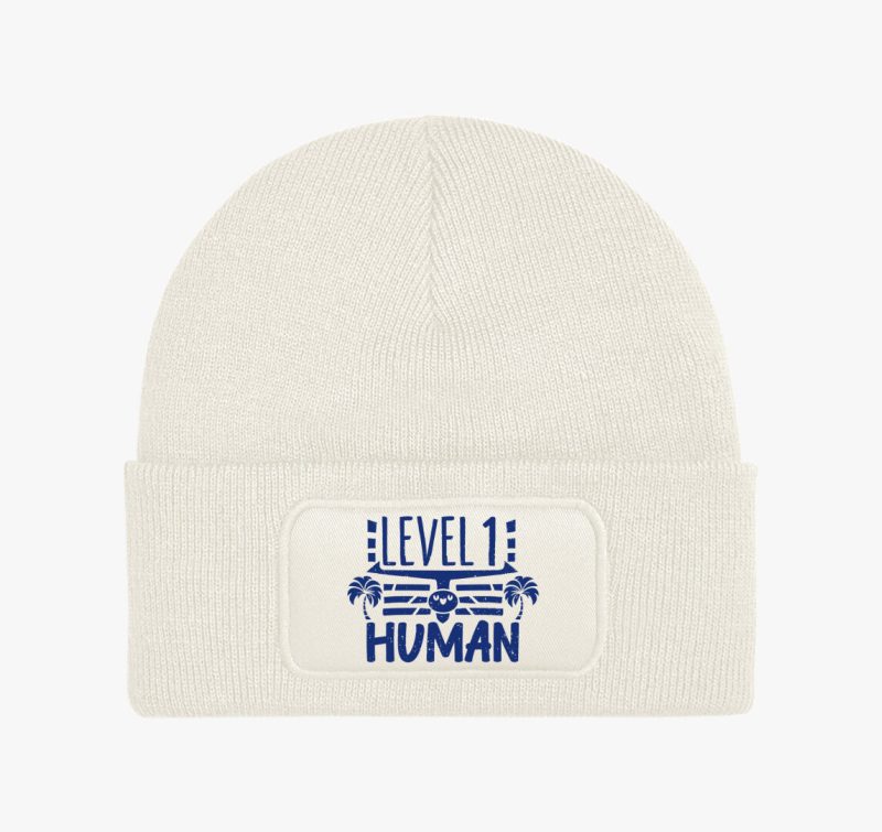 Level 1 Human kék téli sapka
