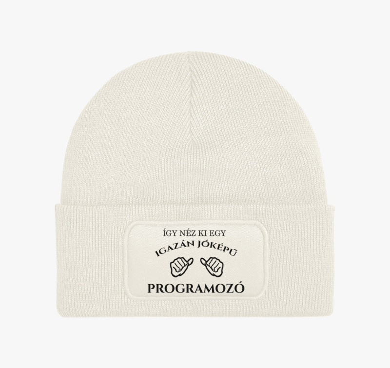 Jóképű programozó téli sapka 