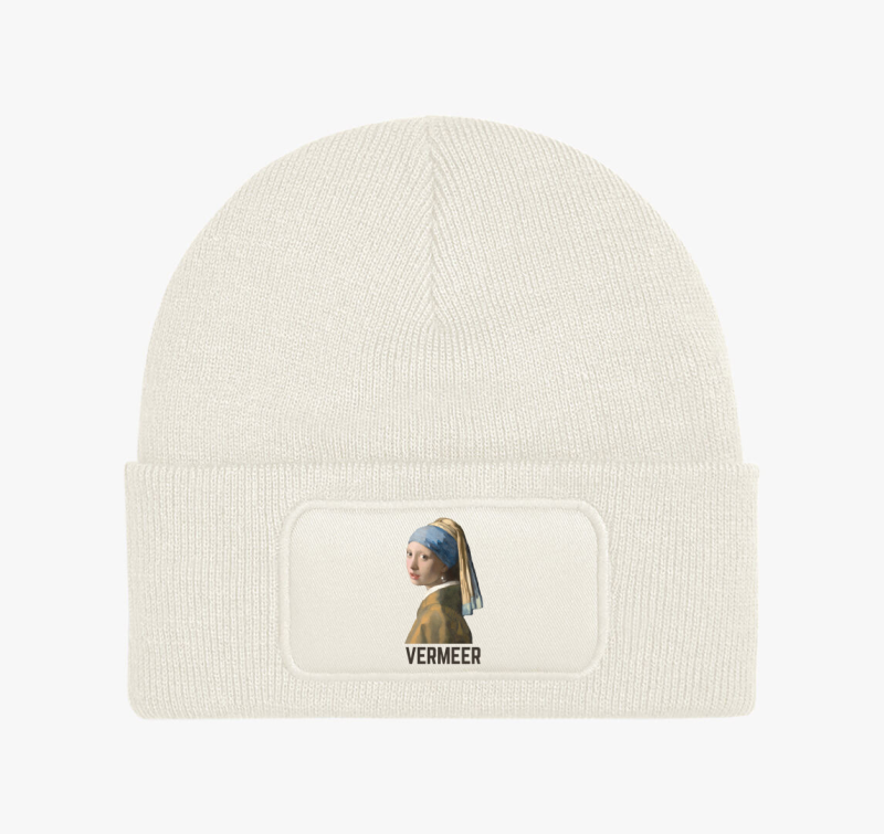 Lány gyöngy fülbevalóval Vermeer téli sapka