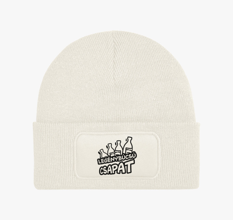 Legénybúcsú csapat alkohol téli sapka