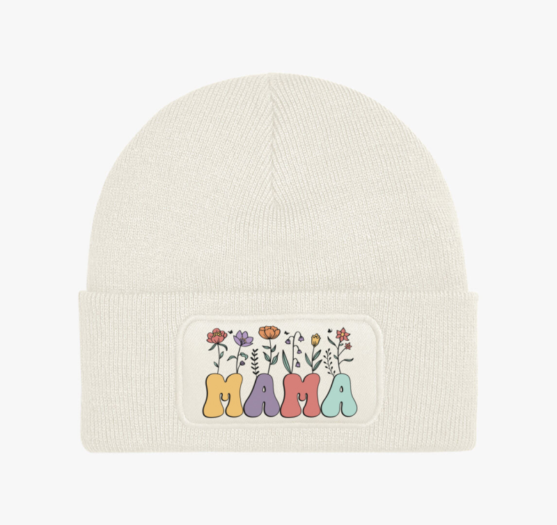 Mama virágos téli sapka