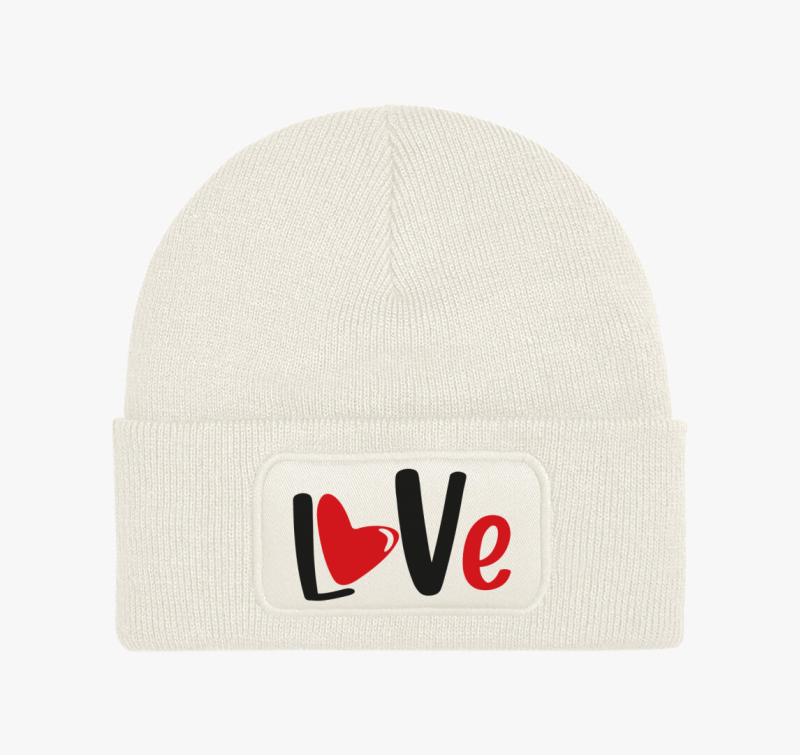 Love felirat téli sapka