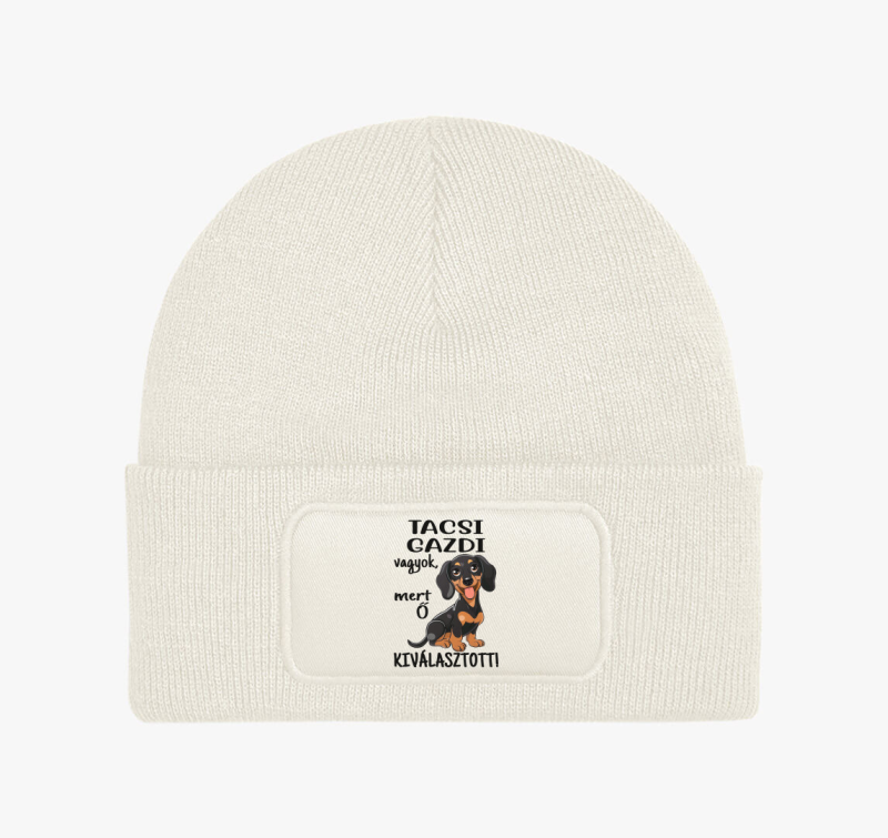 Tacsi gazdi vagyok mert kiválasztott fekete kutyus téli sapka
