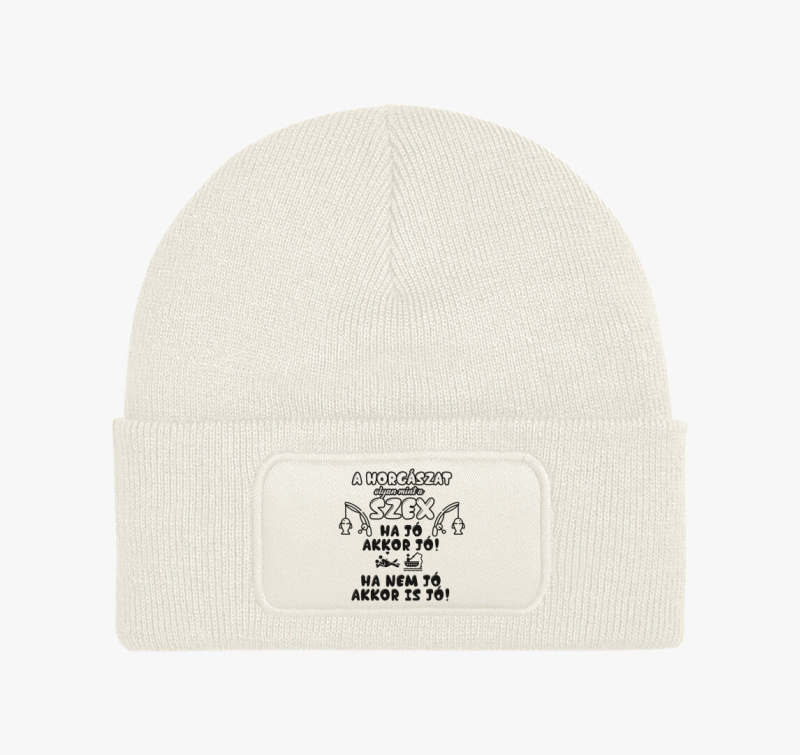 A horgászat olyan, mint a szex téli sapka