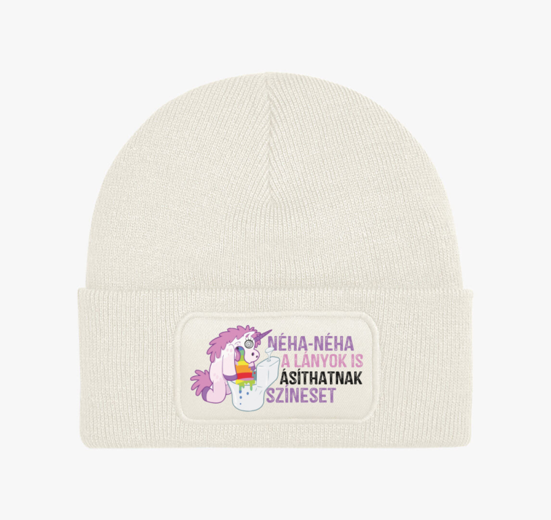 Néha a lányok is ásíthatnak színeset téli sapka