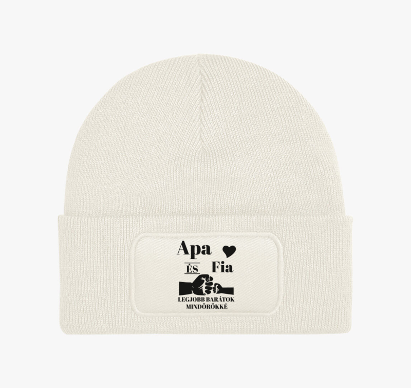Apa és fia legjobb barátok mindörökké téli sapka