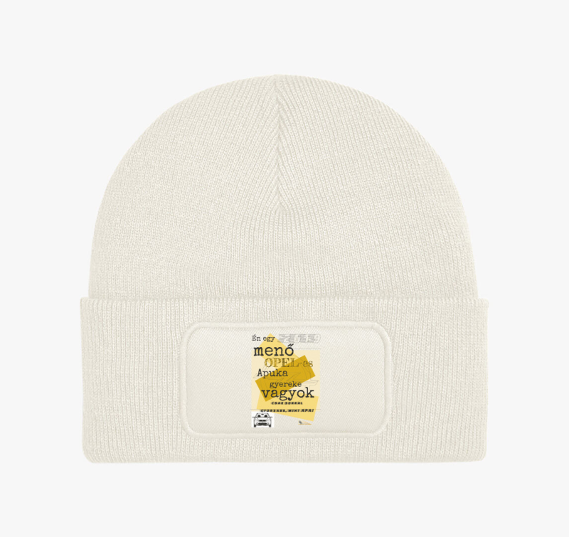 Opel-es apuka gyereke téli sapka