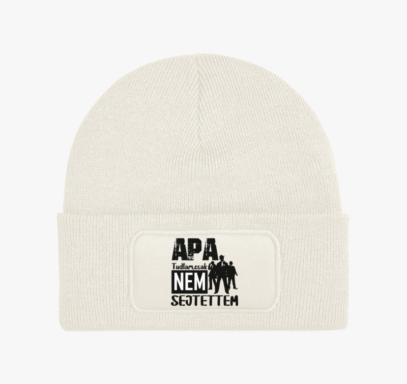 Apa vagyok tudtam csak...téli sapka