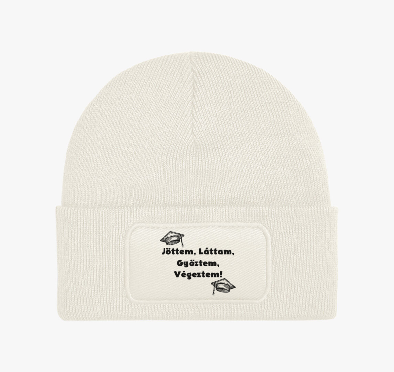 Jöttem, láttam, győztem, végeztem téli sapka
