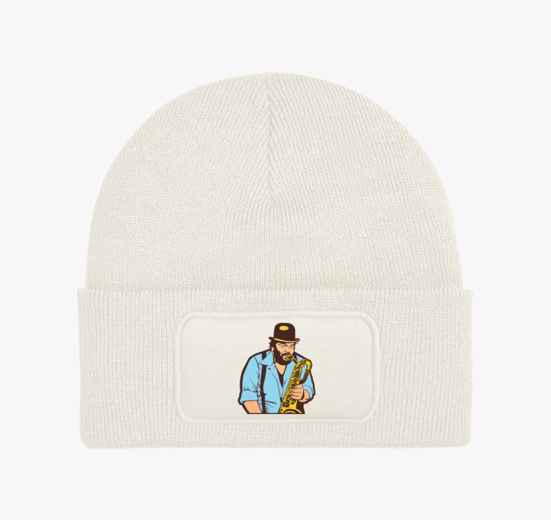 Szaxofonozó Bud Spencer téli sapka