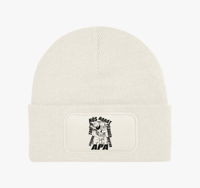 Apa ölel kisfiút Hős Barát Példakép téli sapka