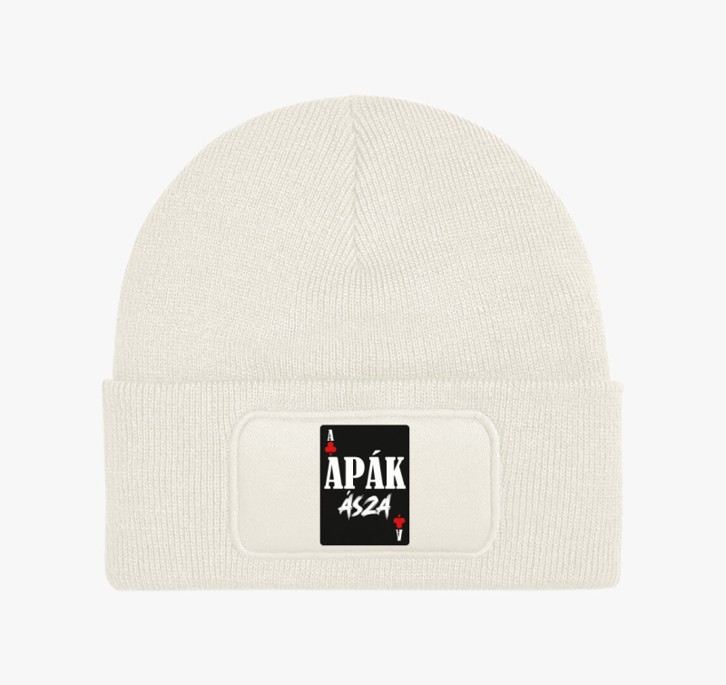Apák ásza kártyás feliratos téli sapka