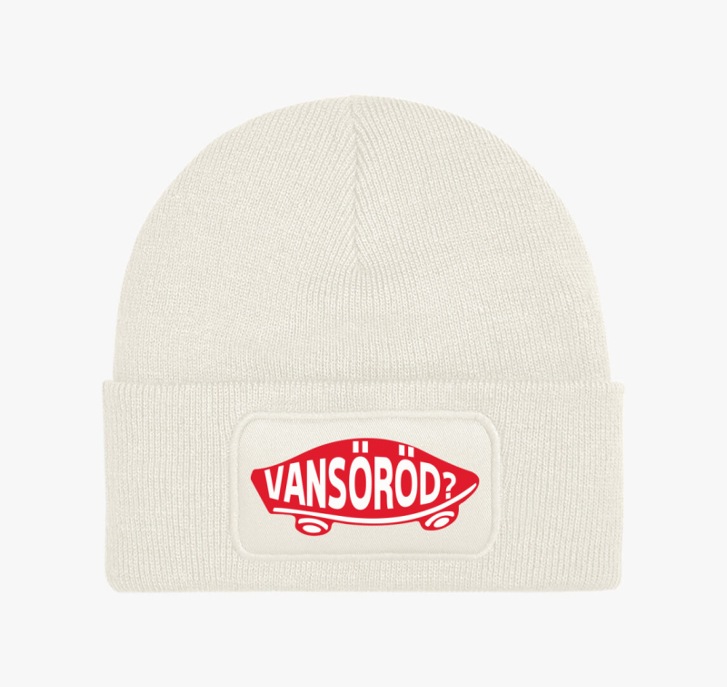 Vansöröd Vans márka paródia téli sapka