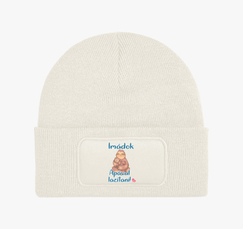 Imádok apával lazítani lajhár fiús téli sapka