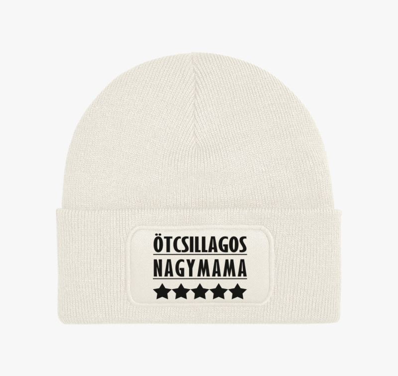 Ötcsillagos nagymama téli sapka