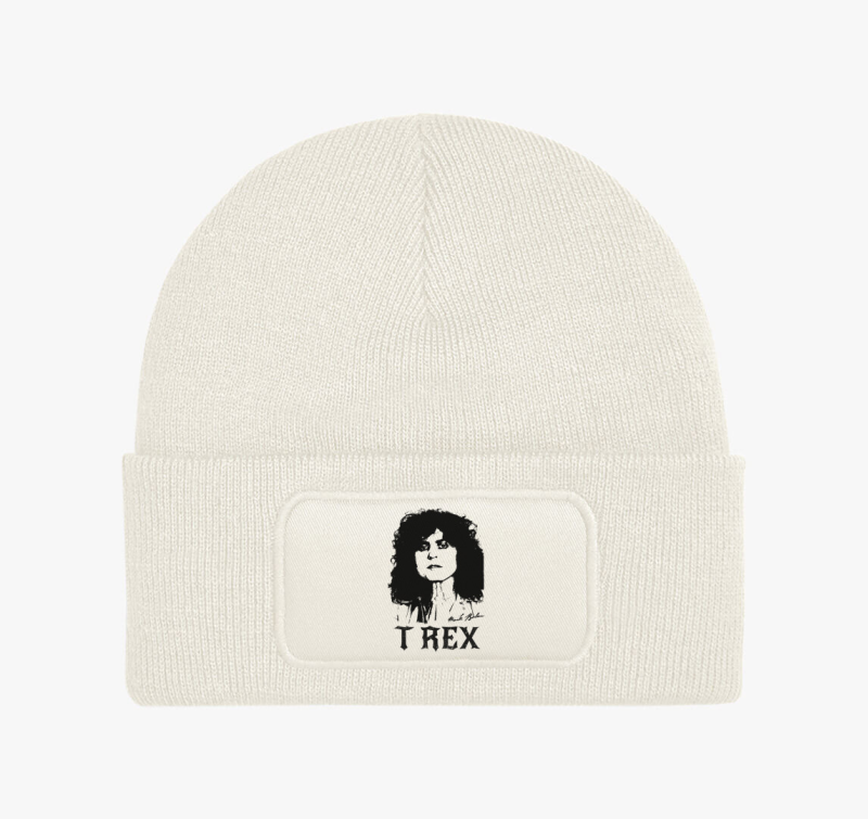 T-REX  Marc Bolan portré rajz téli sapka