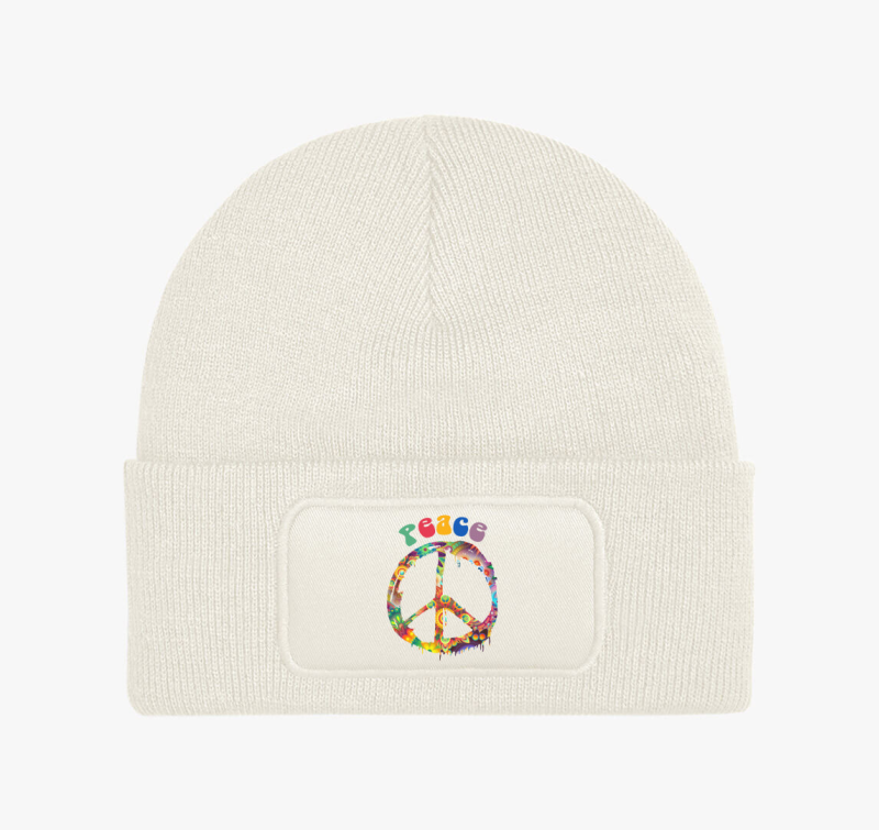 Peace jeles téli sapka