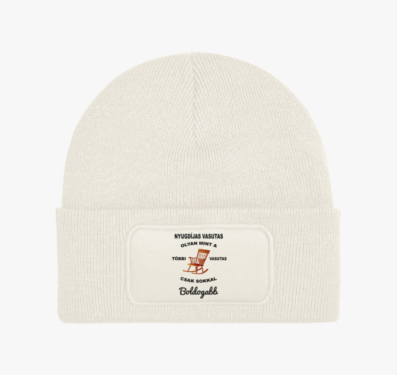 Nyugdíjas vasutas téli sapka