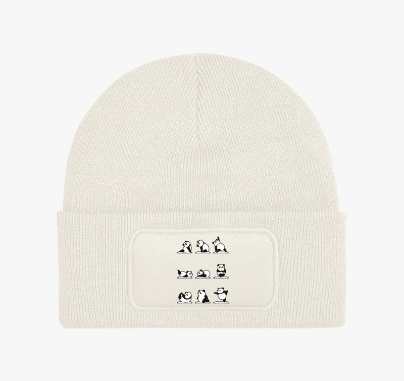 Jógázó panda téli sapka