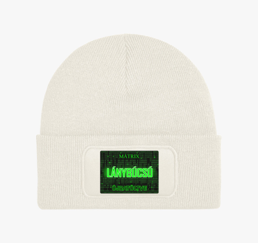 Mátrix leánybúcsús téli sapka...