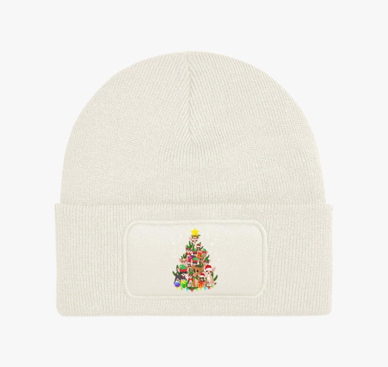 Chihuahua karácsonyfa téli sapka