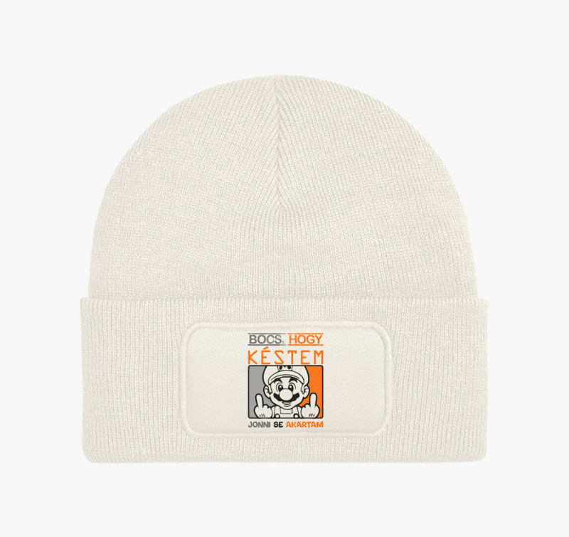 Bocs hogy késtem vicces téli sapka