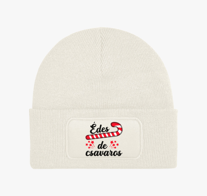 Édes de csavaros téli sapka