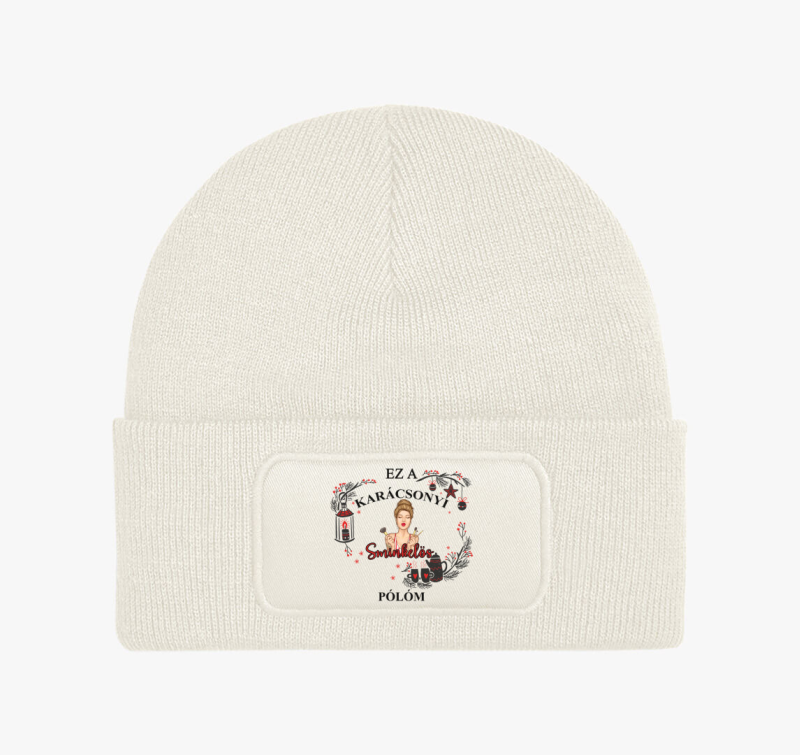 Ez a karácsonyi sminkelős téli sapkam téli sapka