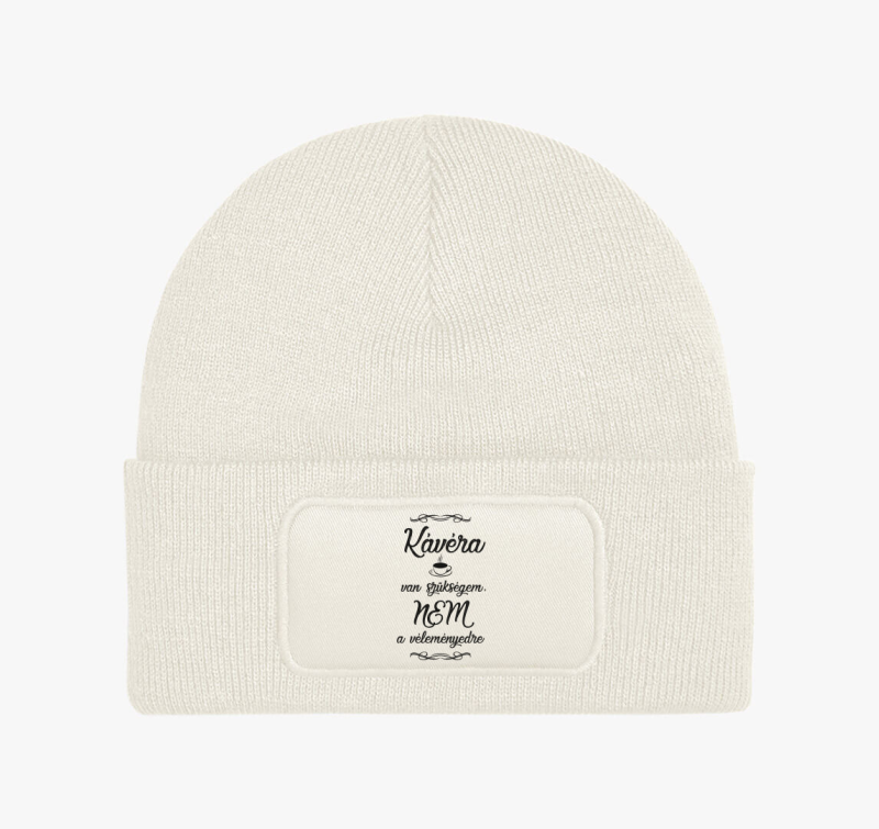 Kávé téli sapka - fekete