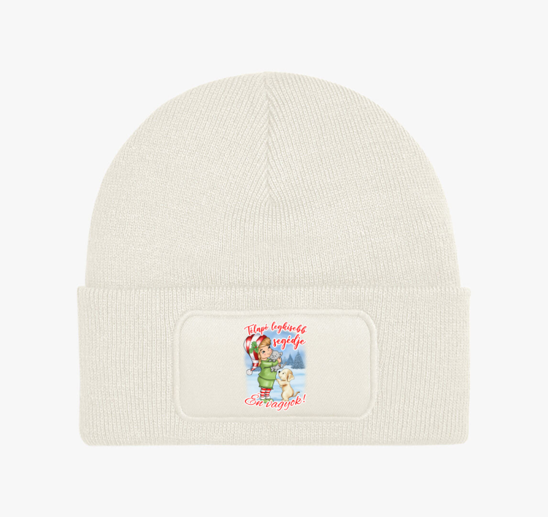 A télapó legkisebb segédje manó lány gyerek téli sapka