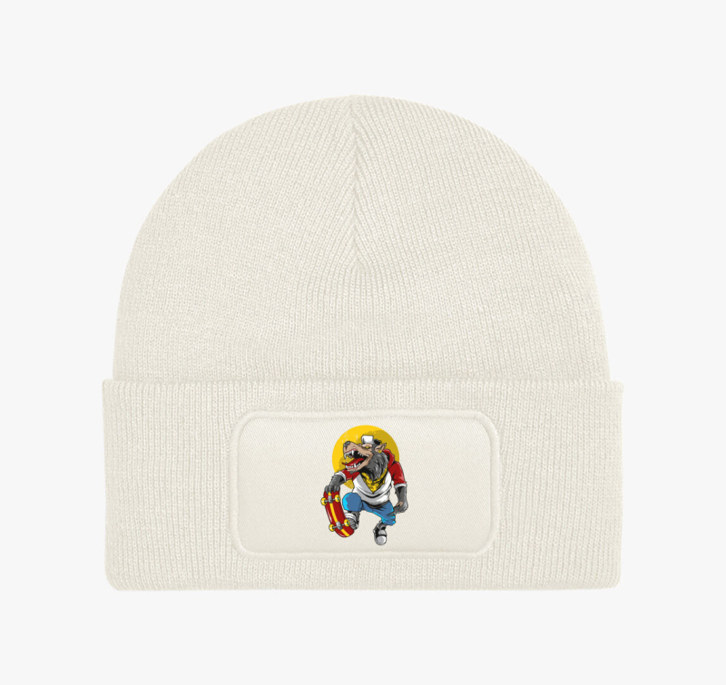 Gördeszkás farkasember téli sapka