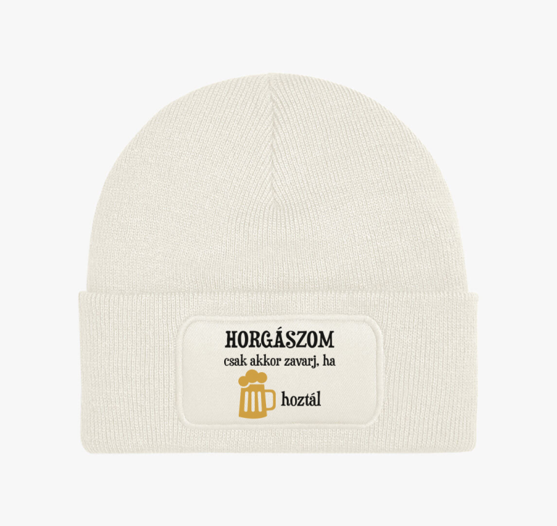 Horgászom csak akkor zavarj ha sört hoztál téli sapka