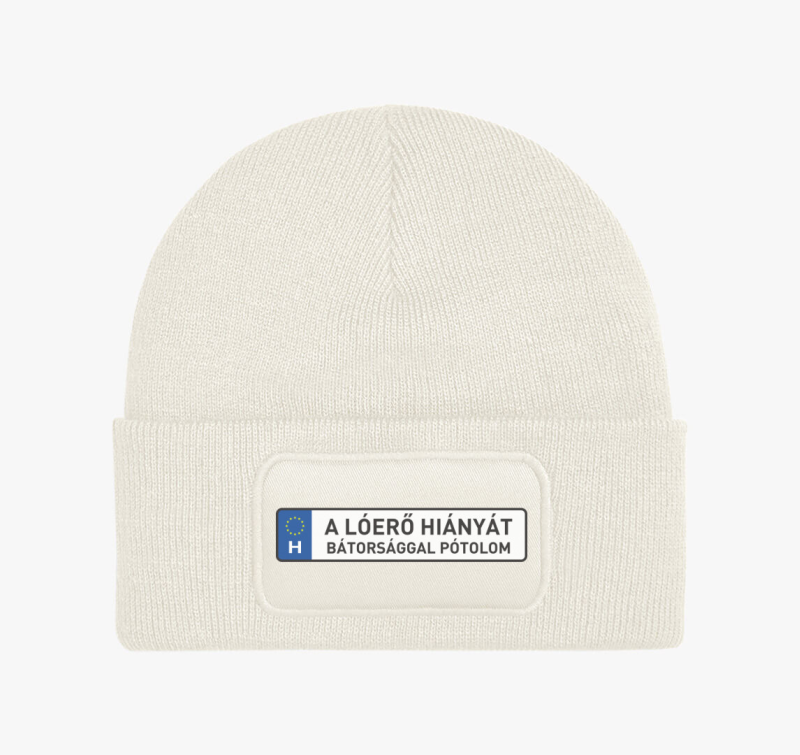 A lóerő hiányát bátorsággal pótolom téli sapka