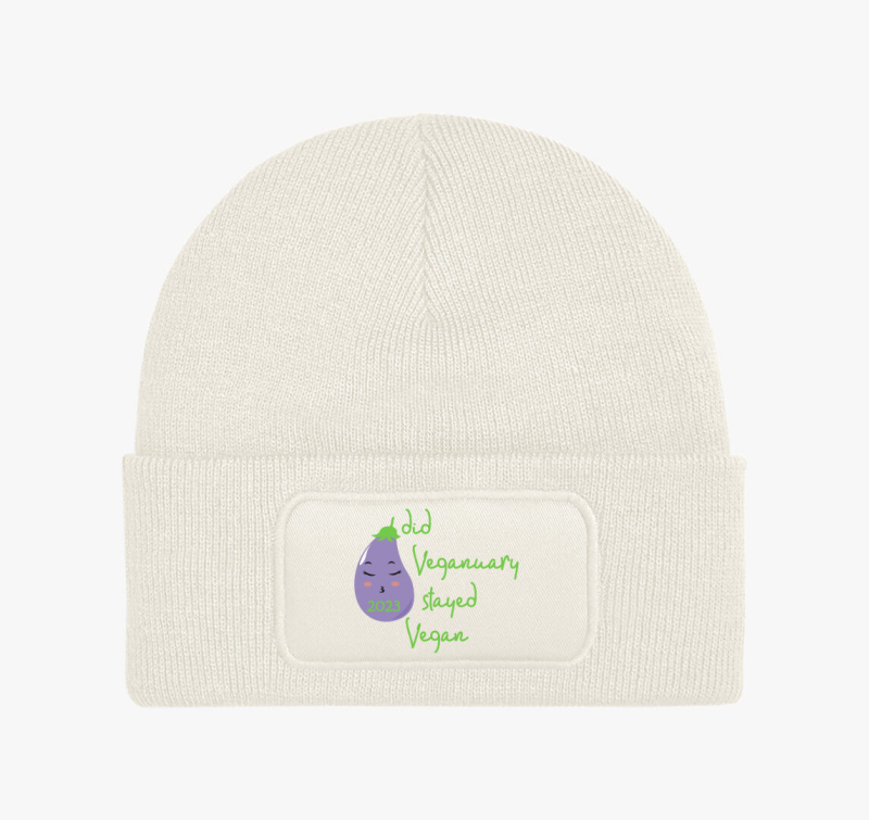 Did Veganuary 2023 padlizsános (zöld betűs) téli sapka