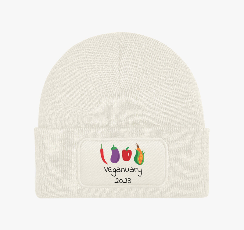 Veganuary 2023 (zöldségekkel) téli sapka