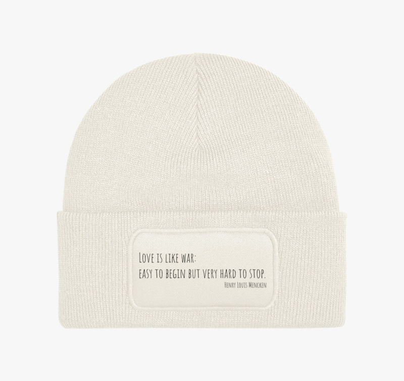 Love is like war téli sapka