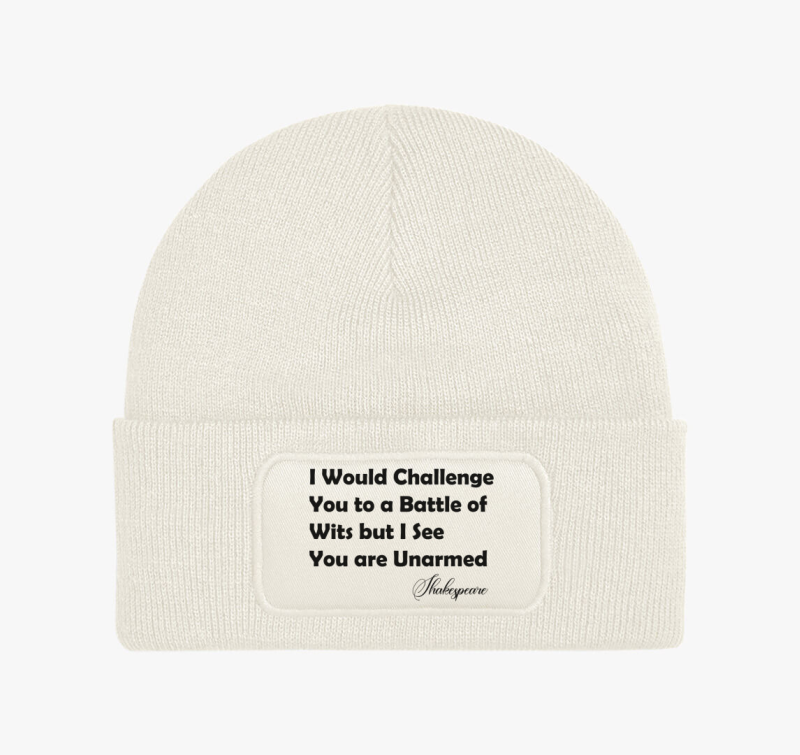 Shakespeare Funny Battle of Wits téli sapka