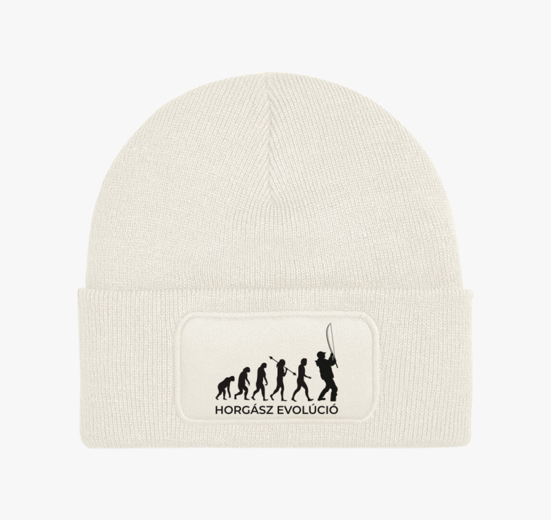 Horgász evolúció téli sapka