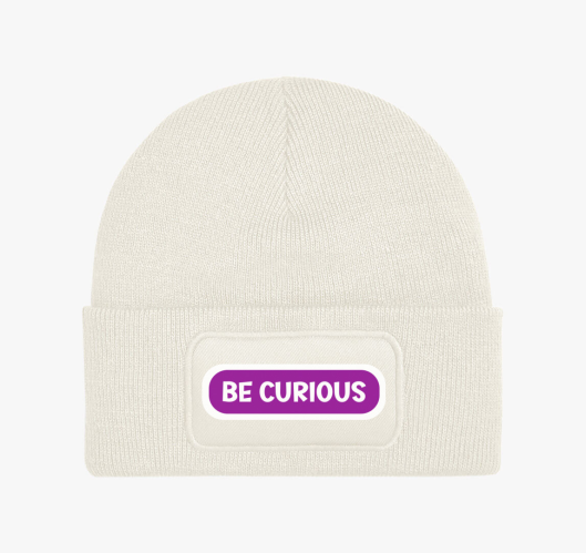 Be curious lila téli sapka