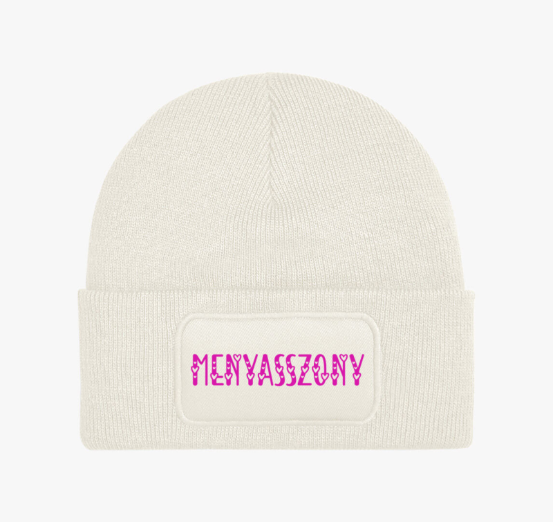 Menyasszony pink téli sapka