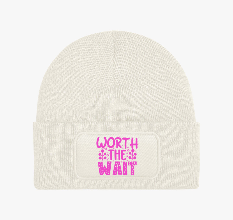 Megérte várni rózsaszín téli sapka