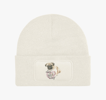 Mopsz szivecskés tél