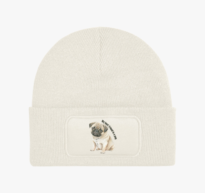My best friend is a pug téli sapka