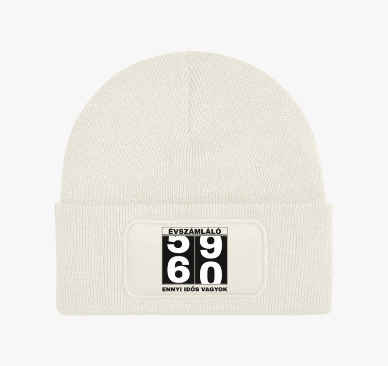 Évszámláló 60 éves szülinapi téli sapka